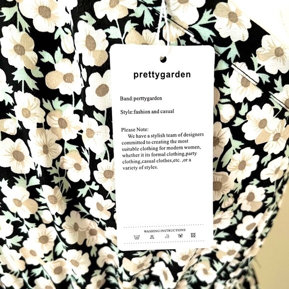 NEW pretty garden one-shoulder tiered ruffle dress - Picture 3 of 10